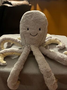 Plush Gray Octopus - Cozy Hugs Aromatherapy plush. No scents included